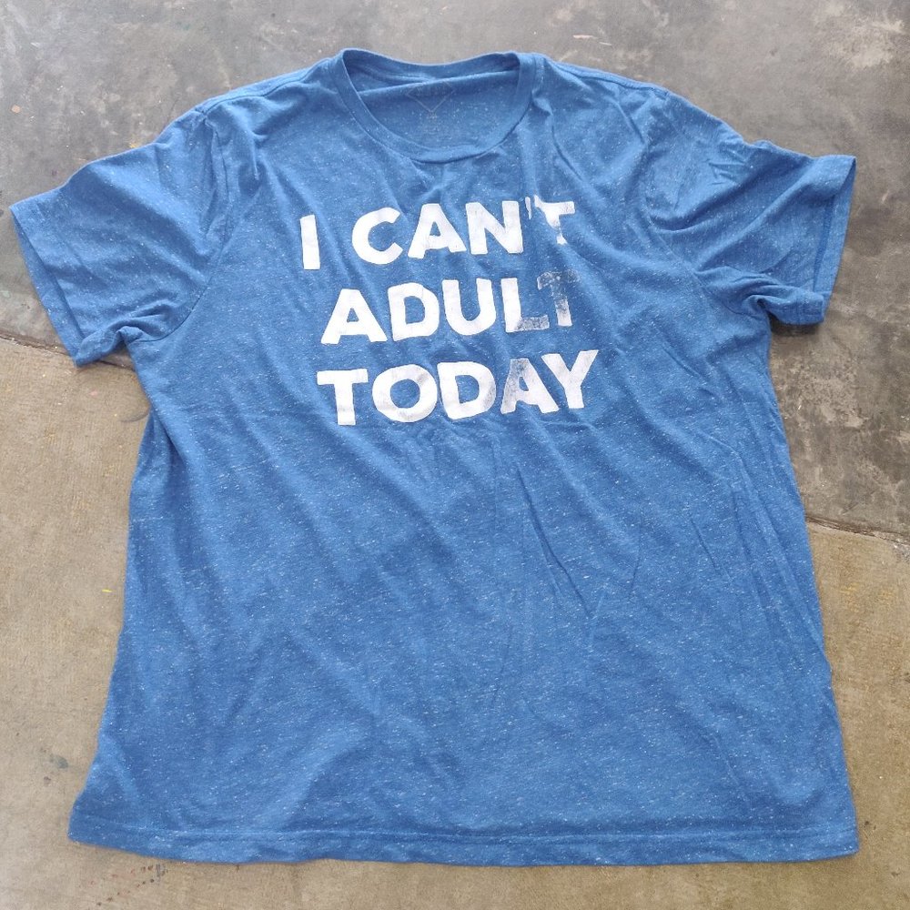 Well Worn I Can't Adult Today Unisex Tshirt